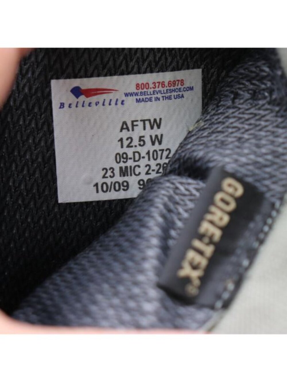 Belleville AFTW Air Force Soft Toe Gore-Tex Men's 12.5 W Sage Green Combat Boots - Picture 8 of 8